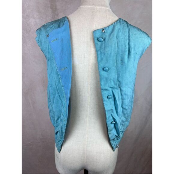 Vintage 1940s 1950s Button Back Blouse - Picture 7 of 10